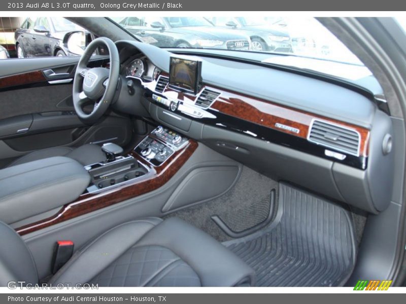 Oolong Grey Metallic / Black 2013 Audi A8 L 3.0T quattro
