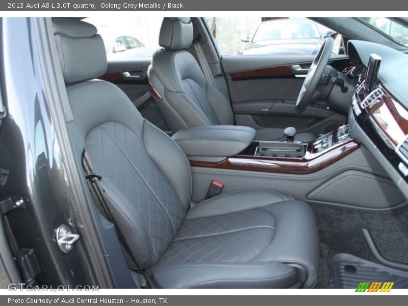 Oolong Grey Metallic / Black 2013 Audi A8 L 3.0T quattro