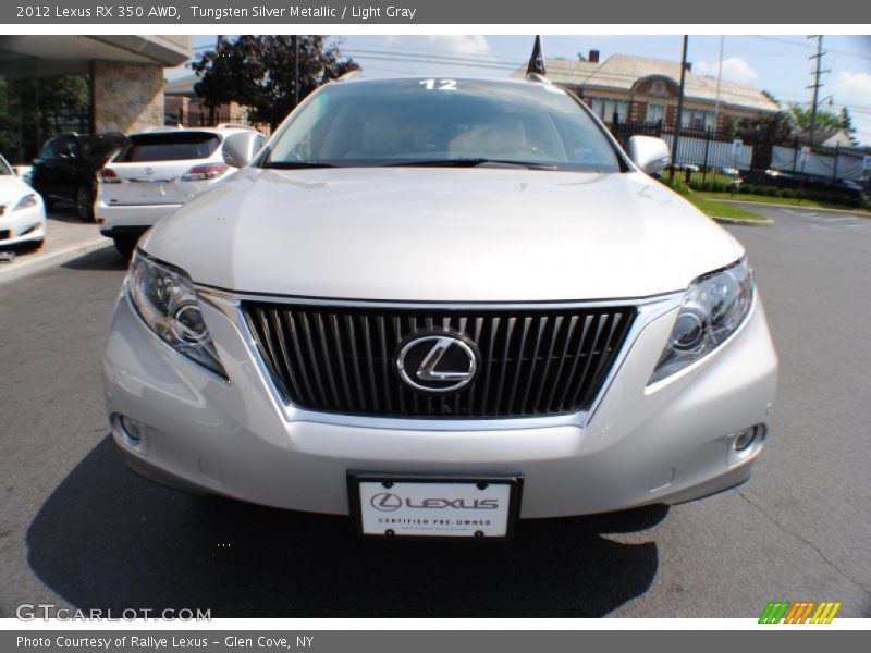 Tungsten Silver Metallic / Light Gray 2012 Lexus RX 350 AWD