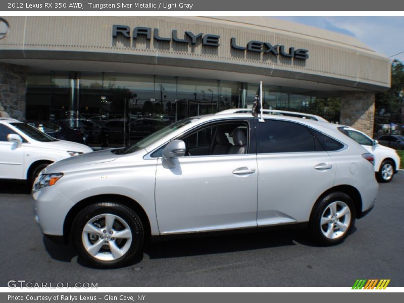 Tungsten Silver Metallic / Light Gray 2012 Lexus RX 350 AWD
