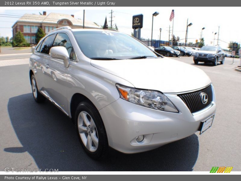 Tungsten Silver Metallic / Light Gray 2012 Lexus RX 350 AWD