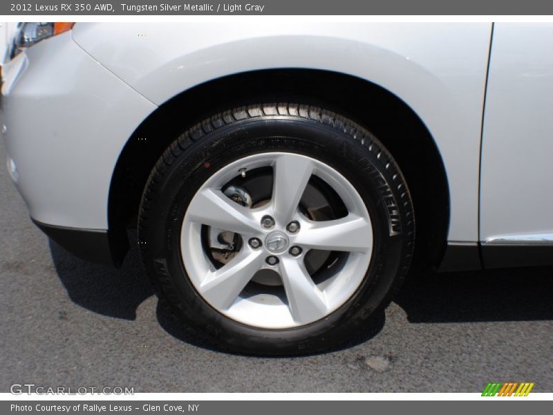 Tungsten Silver Metallic / Light Gray 2012 Lexus RX 350 AWD