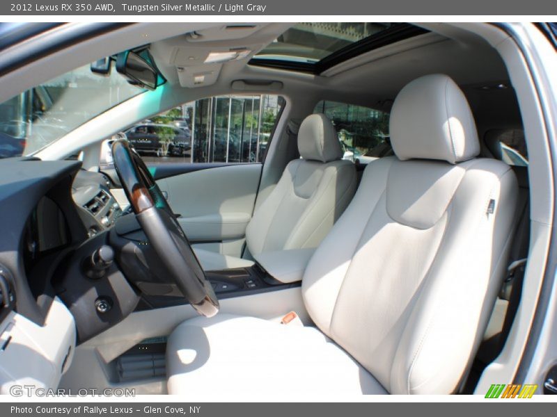 Tungsten Silver Metallic / Light Gray 2012 Lexus RX 350 AWD
