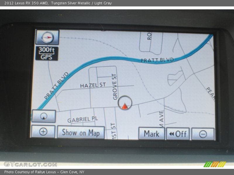Tungsten Silver Metallic / Light Gray 2012 Lexus RX 350 AWD