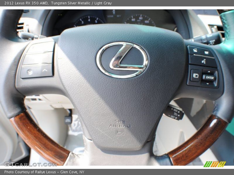 Tungsten Silver Metallic / Light Gray 2012 Lexus RX 350 AWD