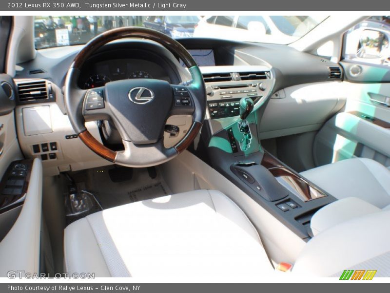 Tungsten Silver Metallic / Light Gray 2012 Lexus RX 350 AWD