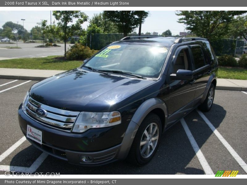 Dark Ink Blue Metallic / Medium Light Stone 2008 Ford Taurus X SEL