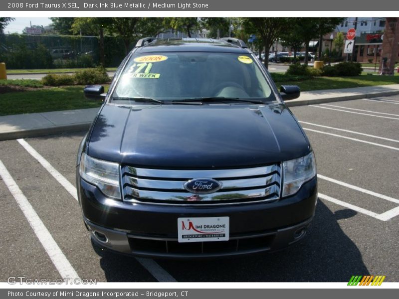 Dark Ink Blue Metallic / Medium Light Stone 2008 Ford Taurus X SEL