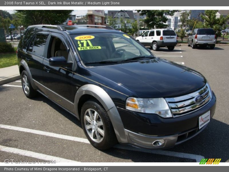 Dark Ink Blue Metallic / Medium Light Stone 2008 Ford Taurus X SEL