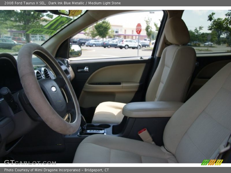 Dark Ink Blue Metallic / Medium Light Stone 2008 Ford Taurus X SEL