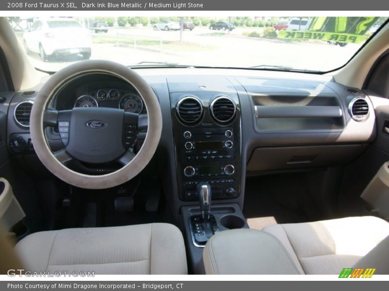 Dark Ink Blue Metallic / Medium Light Stone 2008 Ford Taurus X SEL