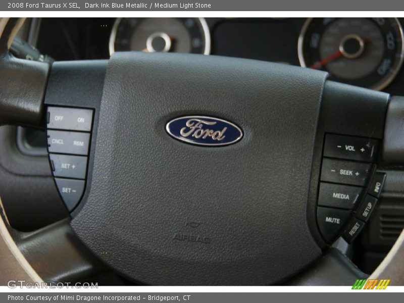 Dark Ink Blue Metallic / Medium Light Stone 2008 Ford Taurus X SEL
