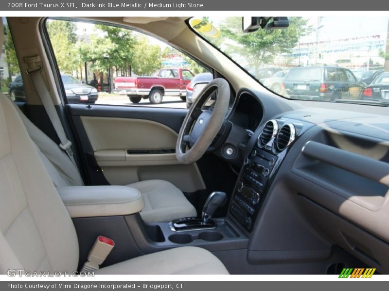 Dark Ink Blue Metallic / Medium Light Stone 2008 Ford Taurus X SEL