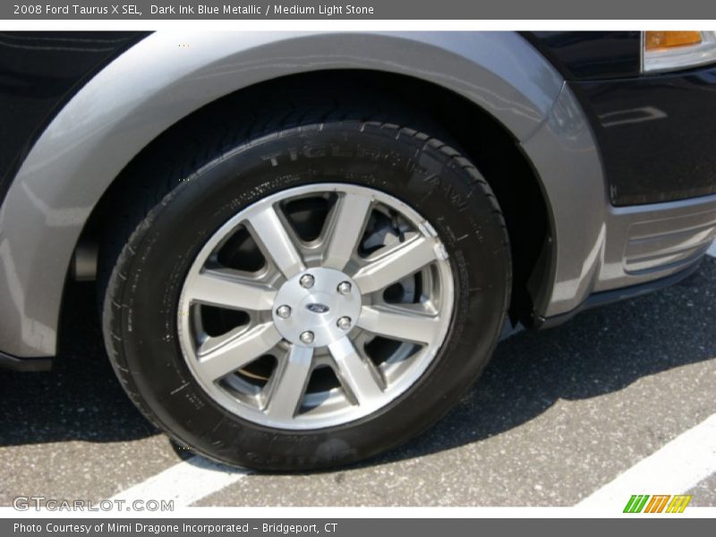 Dark Ink Blue Metallic / Medium Light Stone 2008 Ford Taurus X SEL