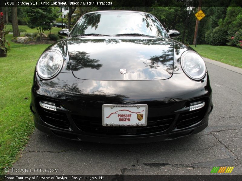 Black / Black/Terracotta 2008 Porsche 911 Turbo Cabriolet