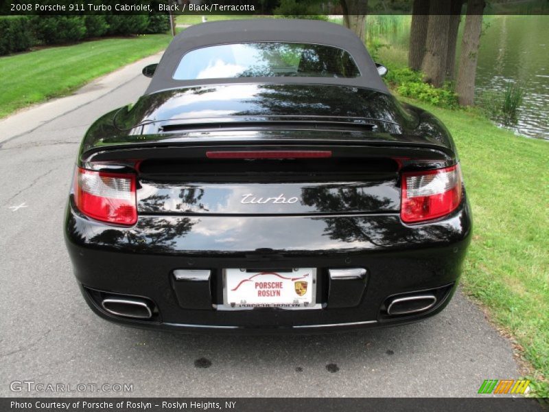 Black / Black/Terracotta 2008 Porsche 911 Turbo Cabriolet