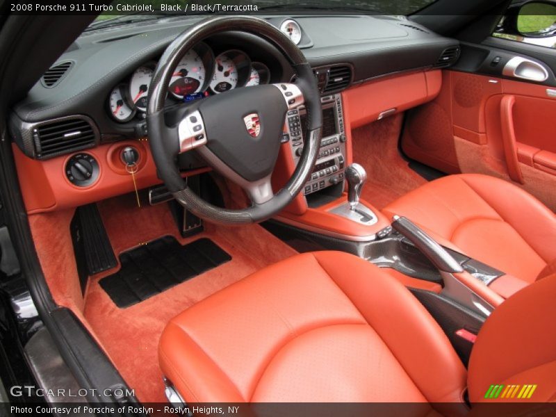 Black/Terracotta Interior - 2008 911 Turbo Cabriolet 