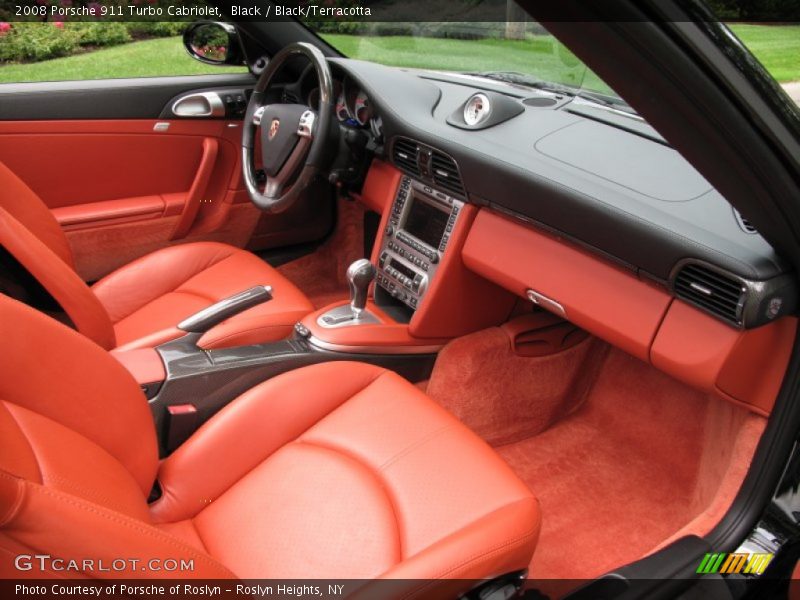  2008 911 Turbo Cabriolet Black/Terracotta Interior