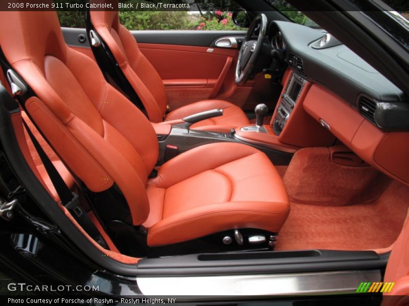  2008 911 Turbo Cabriolet Black/Terracotta Interior