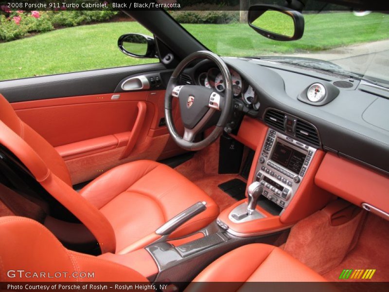  2008 911 Turbo Cabriolet Black/Terracotta Interior