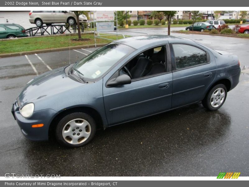 Steel Blue Pearl / Dark Slate Gray 2002 Dodge Neon