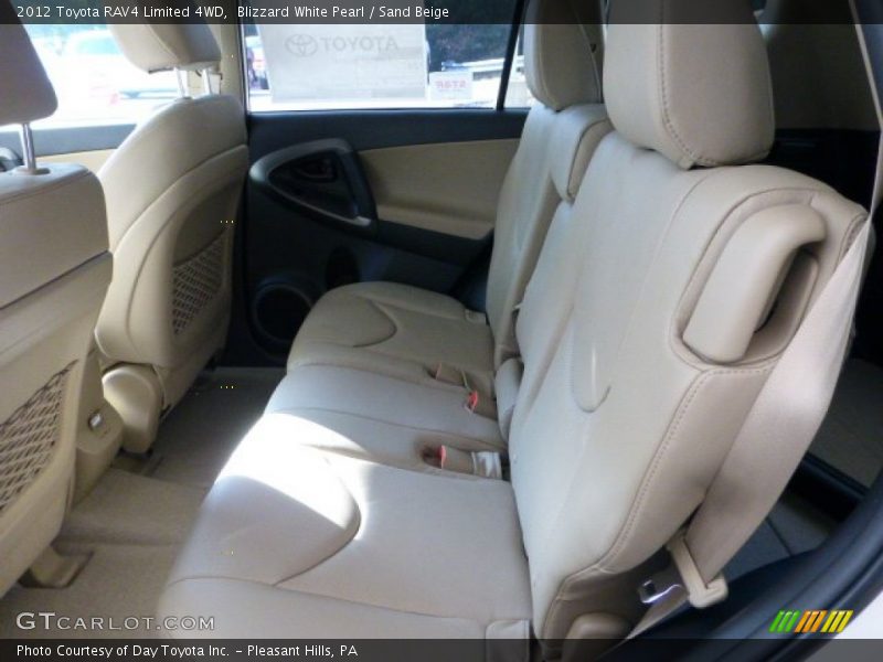 Blizzard White Pearl / Sand Beige 2012 Toyota RAV4 Limited 4WD