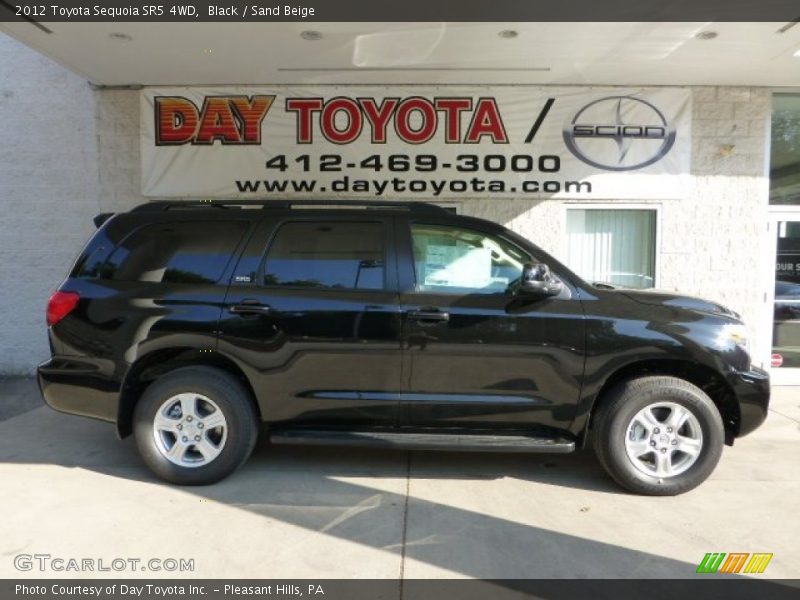 Black / Sand Beige 2012 Toyota Sequoia SR5 4WD