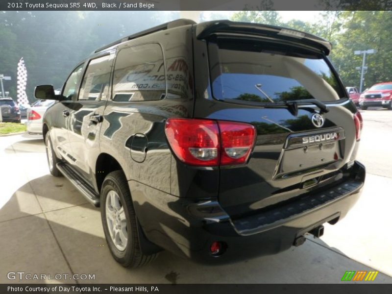Black / Sand Beige 2012 Toyota Sequoia SR5 4WD