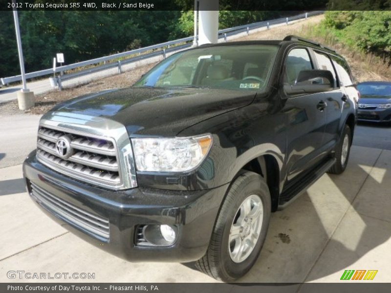 Black / Sand Beige 2012 Toyota Sequoia SR5 4WD