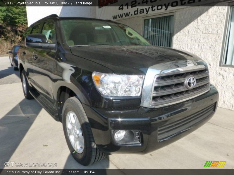 Black / Sand Beige 2012 Toyota Sequoia SR5 4WD