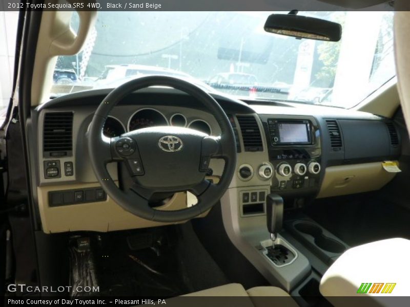 Black / Sand Beige 2012 Toyota Sequoia SR5 4WD
