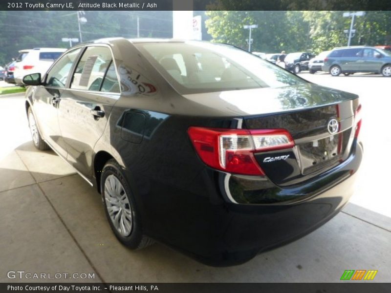 Attitude Black Metallic / Ash 2012 Toyota Camry LE