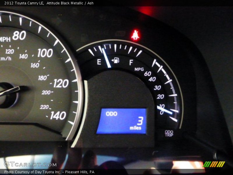 Attitude Black Metallic / Ash 2012 Toyota Camry LE