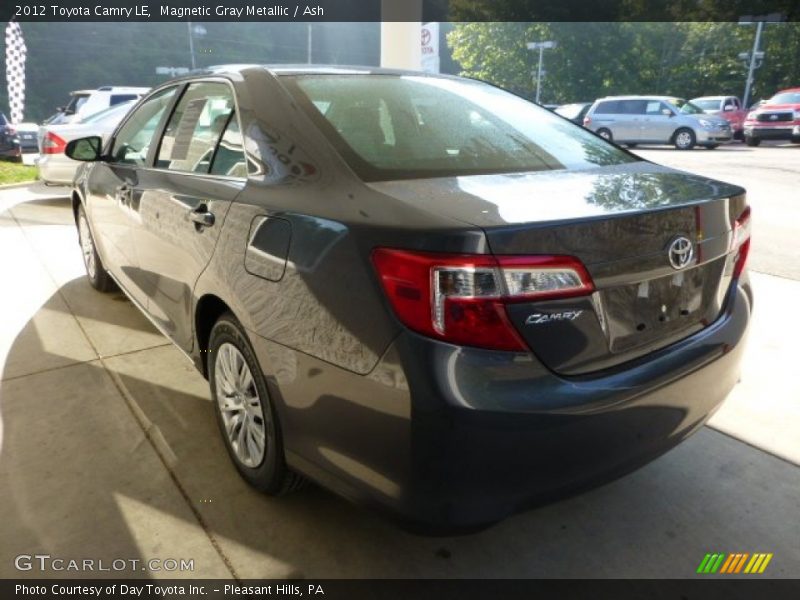 Magnetic Gray Metallic / Ash 2012 Toyota Camry LE