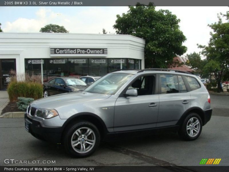 Silver Gray Metallic / Black 2005 BMW X3 3.0i