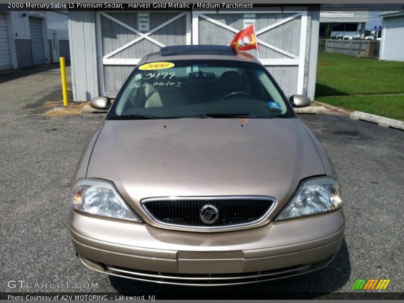 Harvest Gold Metallic / Medium Parchment 2000 Mercury Sable LS Premium Sedan