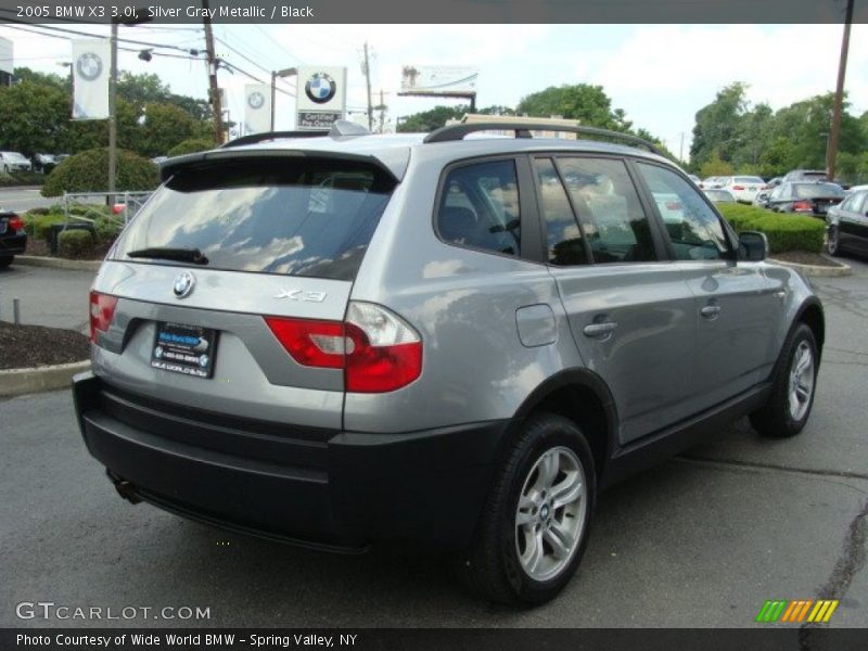 Silver Gray Metallic / Black 2005 BMW X3 3.0i