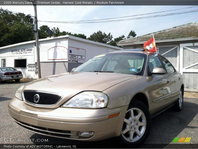 Harvest Gold Metallic / Medium Parchment 2000 Mercury Sable LS Premium Sedan