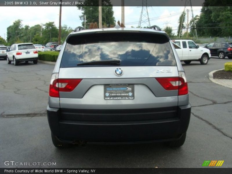 Silver Gray Metallic / Black 2005 BMW X3 3.0i