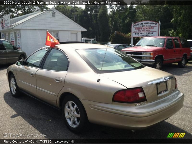 Harvest Gold Metallic / Medium Parchment 2000 Mercury Sable LS Premium Sedan