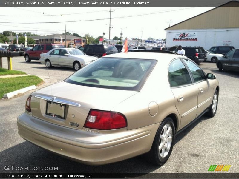 Harvest Gold Metallic / Medium Parchment 2000 Mercury Sable LS Premium Sedan