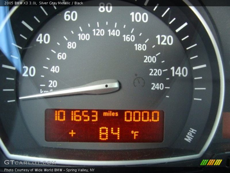 Silver Gray Metallic / Black 2005 BMW X3 3.0i