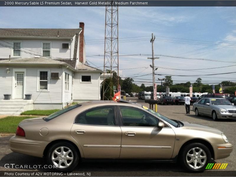 Harvest Gold Metallic / Medium Parchment 2000 Mercury Sable LS Premium Sedan