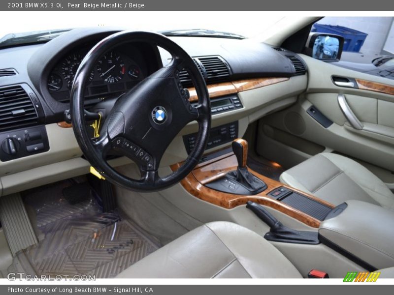 Pearl Beige Metallic / Beige 2001 BMW X5 3.0i