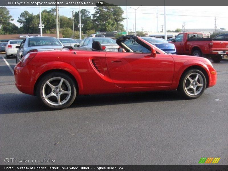 Absolutely Red / Black 2003 Toyota MR2 Spyder Roadster