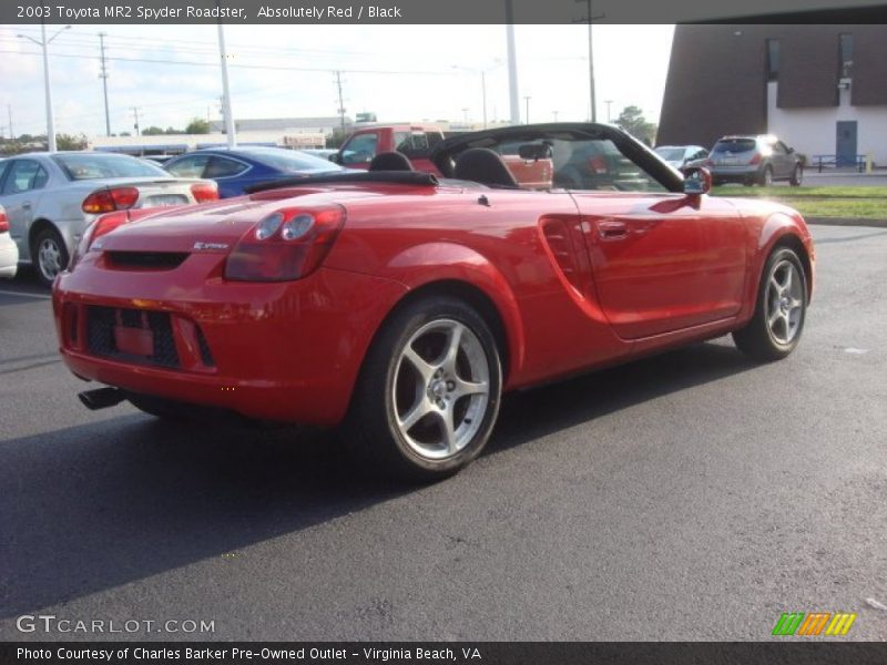 Absolutely Red / Black 2003 Toyota MR2 Spyder Roadster