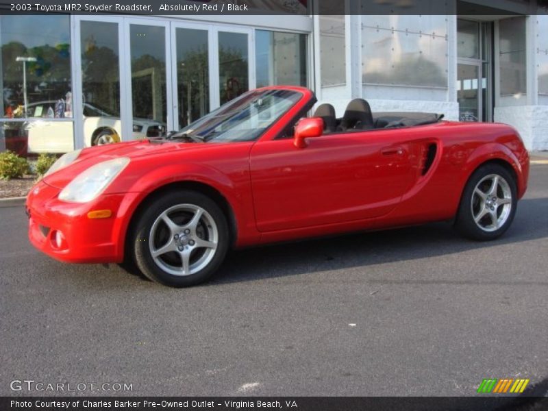 Absolutely Red / Black 2003 Toyota MR2 Spyder Roadster