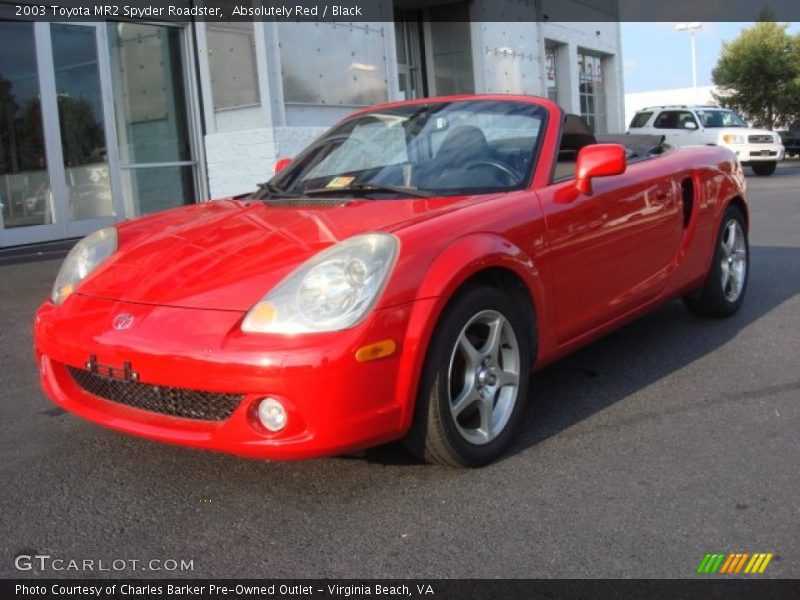 Absolutely Red / Black 2003 Toyota MR2 Spyder Roadster