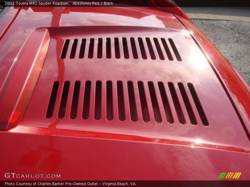 Absolutely Red / Black 2003 Toyota MR2 Spyder Roadster