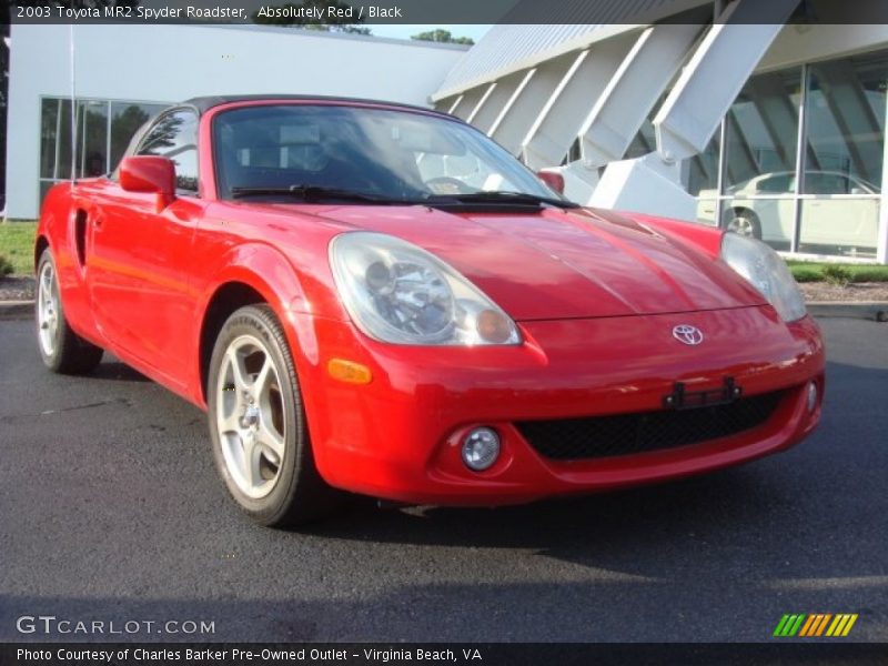 Absolutely Red / Black 2003 Toyota MR2 Spyder Roadster